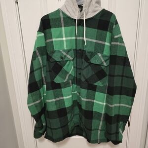 H&M flannel hoodie